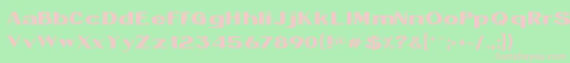 EnergyRegular Font – Pink Fonts on Green Background