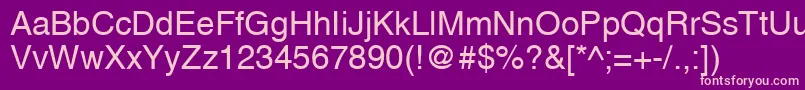HelveticaCyrillic Font – Pink Fonts on Purple Background