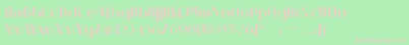 SarsaparillaNf Font – Pink Fonts on Green Background