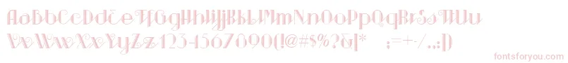 SarsaparillaNf Font – Pink Fonts on White Background