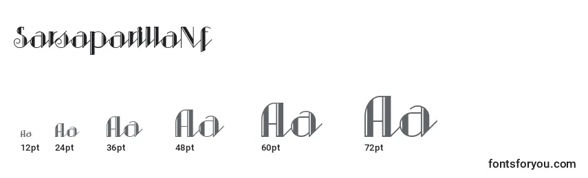 SarsaparillaNf Font Sizes