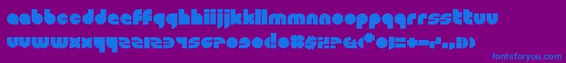 Shapeshifters Font – Blue Fonts on Purple Background