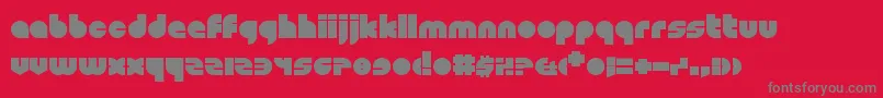 Shapeshifters Font – Gray Fonts on Red Background