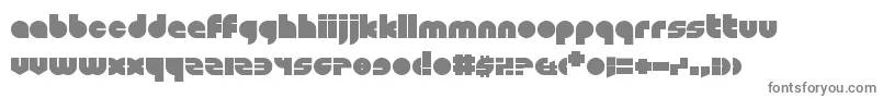 Shapeshifters-fontti – harmaat kirjasimet valkoisella taustalla
