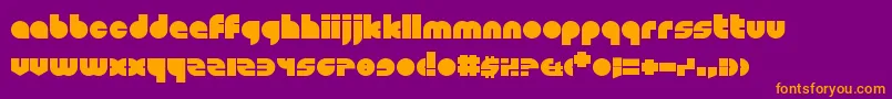 Shapeshifters Font – Orange Fonts on Purple Background