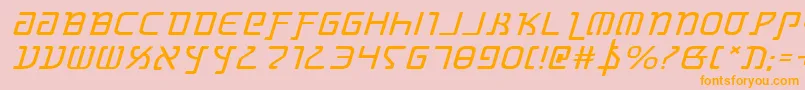 Grimlordei Font – Orange Fonts on Pink Background