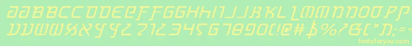 Grimlordei Font – Yellow Fonts on Green Background