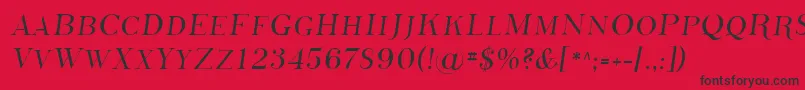 Шрифт Sfphosphorussulphide – чёрные шрифты на красном фоне