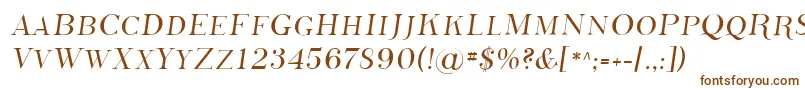 Шрифт Sfphosphorussulphide – коричневые шрифты на белом фоне