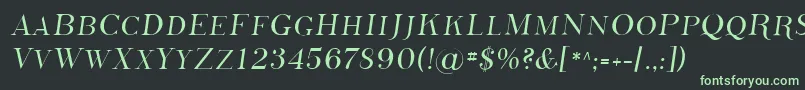 フォントSfphosphorussulphide – 黒い背景に緑の文字