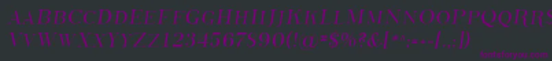 Sfphosphorussulphide Font – Purple Fonts on Black Background