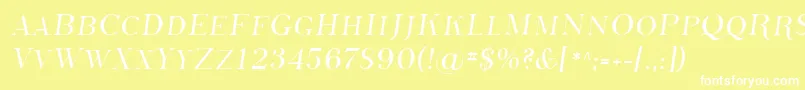 Sfphosphorussulphide Font – White Fonts on Yellow Background