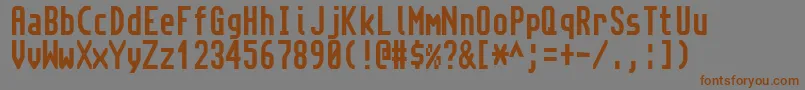 Topaz ffy Font – Brown Fonts on Gray Background