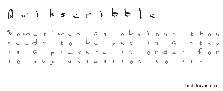 Qwikscribble Font