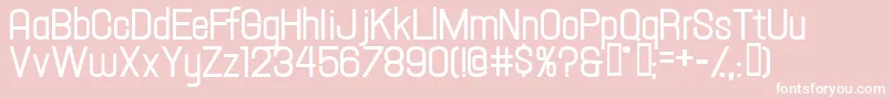 Hallandaletextdemi Font – White Fonts on Pink Background