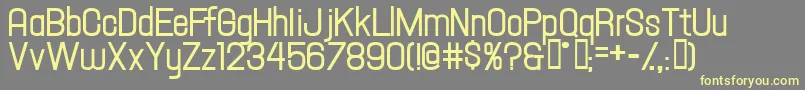 Hallandaletextdemi Font – Yellow Fonts on Gray Background