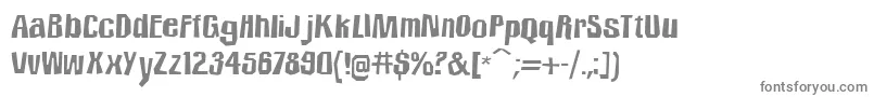 IcicleCountry2 Font – Gray Fonts on White Background
