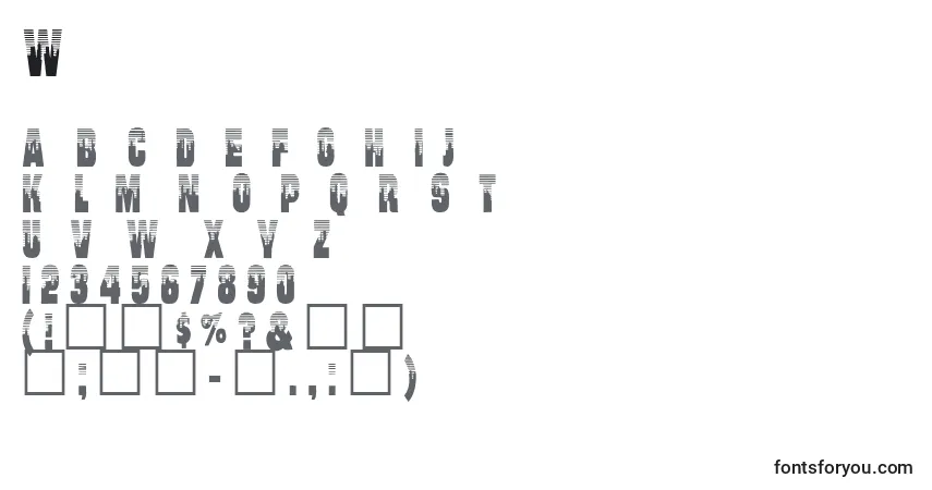 Шрифт Willharris – алфавит, цифры, специальные символы