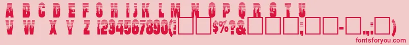 Willharris Font – Red Fonts on Pink Background