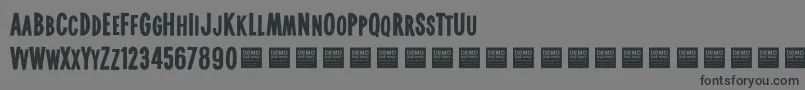 RealWorldDemo-Schriftart – Schwarze Schriften auf grauem Hintergrund