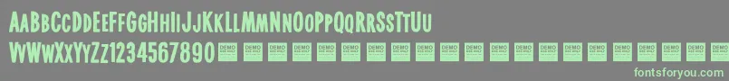Fonte RealWorldDemo – fontes verdes em um fundo cinza