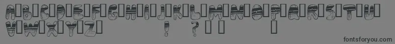 Шрифт Adrenochrome – чёрные шрифты на сером фоне