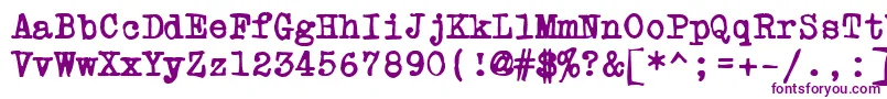 Fonte PowderfingerType – fontes roxas