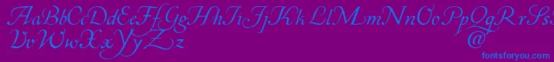 Corabael Font – Blue Fonts on Purple Background