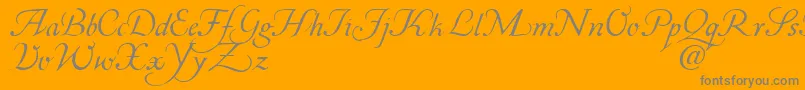 Corabael-Schriftart – Graue Schriften auf orangefarbenem Hintergrund