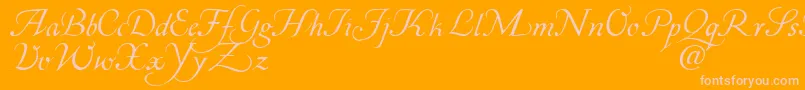 Corabael Font – Pink Fonts on Orange Background