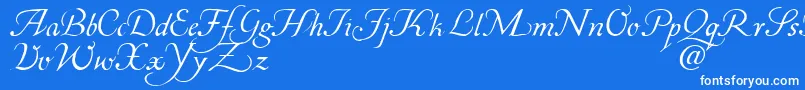 Шрифт Corabael – белые шрифты на синем фоне