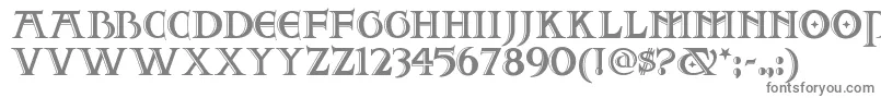 フォントTwoforjuannf – 白い背景に灰色の文字