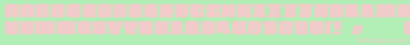 Шрифт Chipofftheblock – розовые шрифты на зелёном фоне