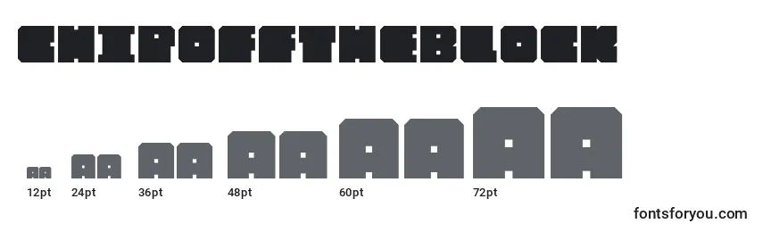 Chipofftheblock Font Sizes