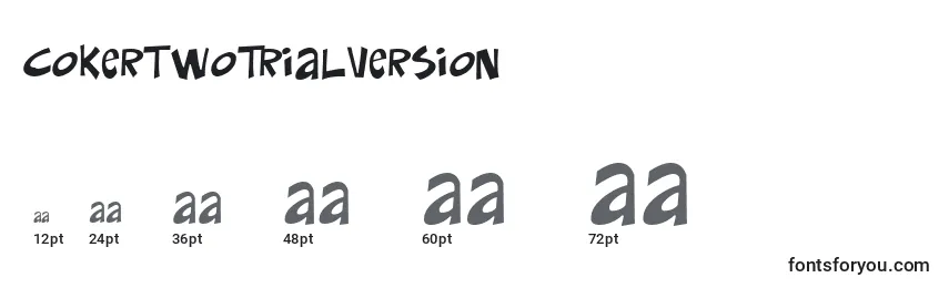 CokertwoTrialVersion Font Sizes