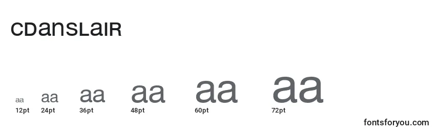 CDansLair Font Sizes
