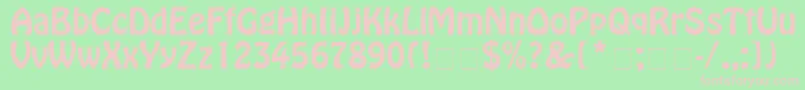 BoffoSsi Font – Pink Fonts on Green Background