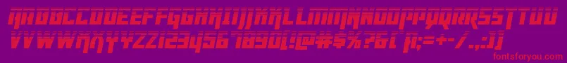 Dangerflighthalfital Font – Red Fonts on Purple Background