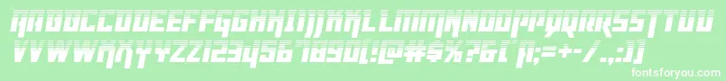 Dangerflighthalfital Font – White Fonts on Green Background