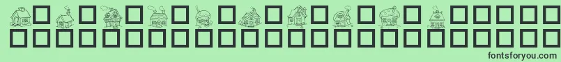 Destlh Font – Black Fonts on Green Background