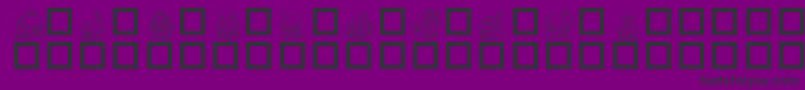 Destlh Font – Black Fonts on Purple Background