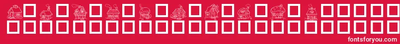 Destlh Font – White Fonts on Red Background