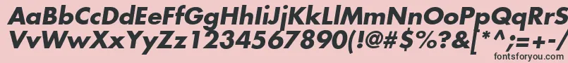 KudosSsiBoldItalic Font – Black Fonts on Pink Background