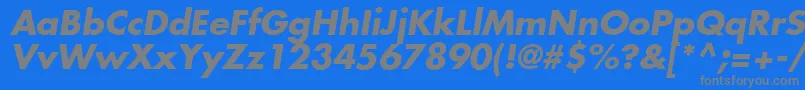 Saiba mais sobre a fonte KudosSsiBoldItalic Fonte KudosSsiBoldItalic – fontes cinzas em um fundo azul