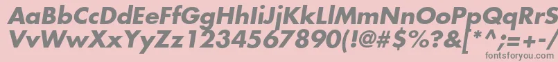 KudosSsiBoldItalic Font – Gray Fonts on Pink Background