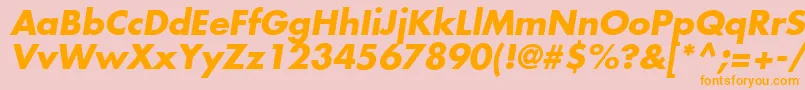 KudosSsiBoldItalic Font – Orange Fonts on Pink Background