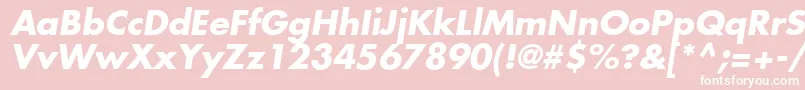 KudosSsiBoldItalic Font – White Fonts on Pink Background
