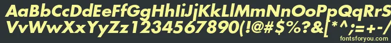KudosSsiBoldItalic Font – Yellow Fonts on Black Background