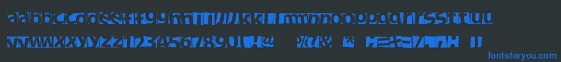 NewFacebok Font – Blue Fonts on Black Background