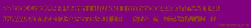 NewFacebok-Schriftart – Braune Schriften auf violettem Hintergrund